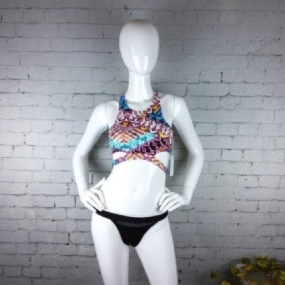 Kopper & Zink Nevada Bikini Top In Carnivale Size XS